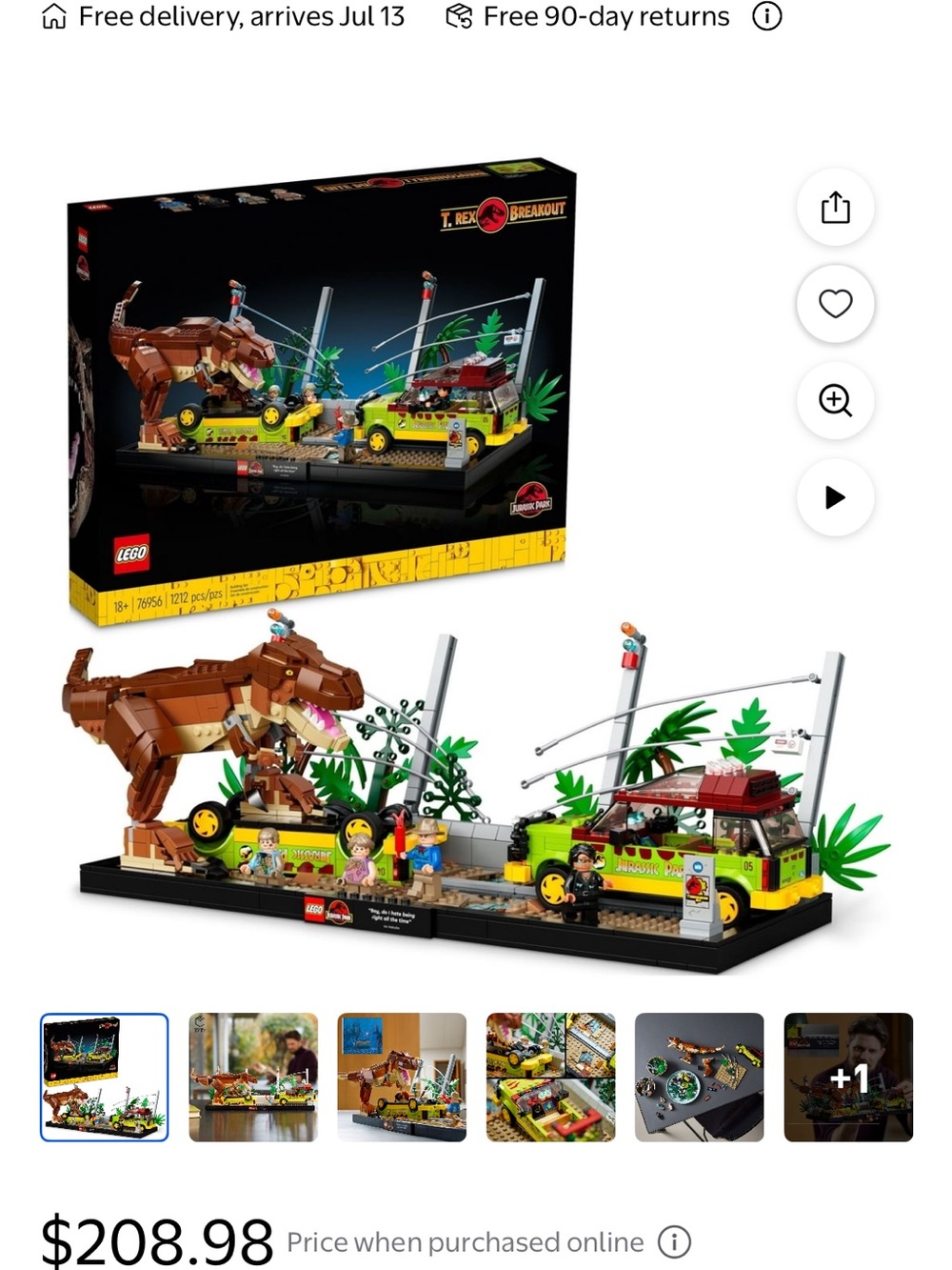 LEGO Jurassic Park T. Rex Breakout - NEW retired LEGO set - Picture 8 of 8